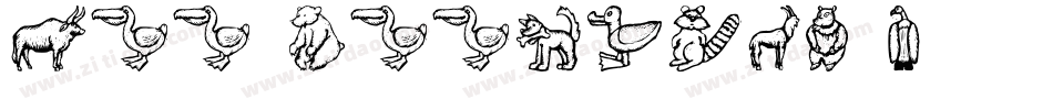 Zoo Woodcuts M字体转换
